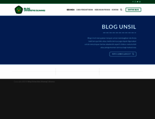 blog.unsil.ac.id screenshot