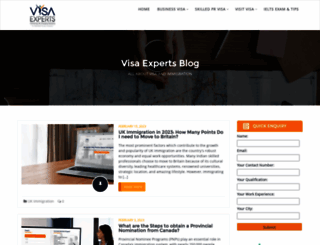 blog.visaexperts.com screenshot