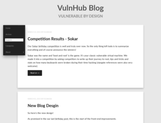 blog.vulnhub.com screenshot
