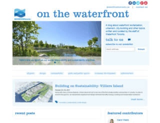 blog.waterfrontoronto.ca screenshot