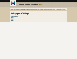 blog.webplatform.org screenshot