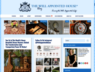 blog.wellappointedhouse.com screenshot
