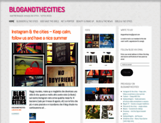 blogandthecities.wordpress.com screenshot