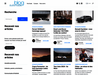 blogautomobile.fr screenshot