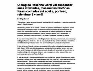 blogdaresenhageral.com.br screenshot