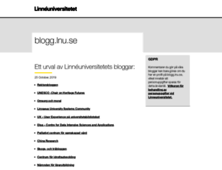 blogg.lnu.se screenshot