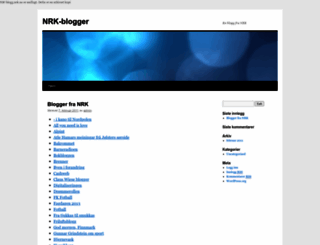 blogg.nrk.no screenshot