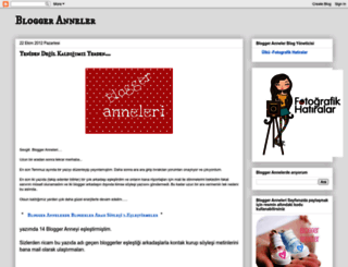 blogger-anneler.blogspot.com.tr screenshot