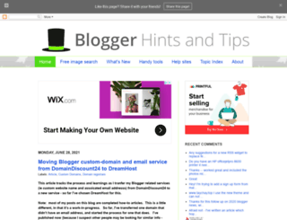 blogger-hints-and-tips.blogspot.co.uk screenshot