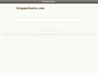 bloggerborre.com screenshot