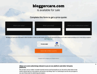 bloggercare.com screenshot