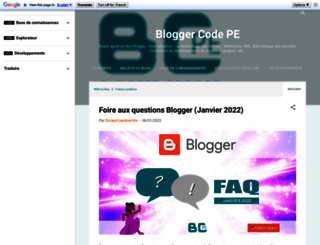 bloggercode-blogconnexion.blogspot.fr screenshot