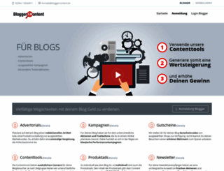 bloggercontent.de screenshot