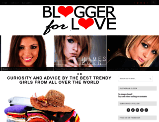bloggerforlove.com screenshot