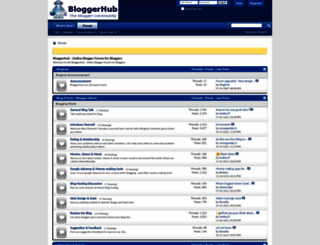 bloggerhub.com screenshot