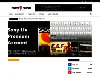 bloggernewspaper9theme.blogspot.com screenshot