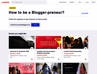 bloggerpreneur.eventbrite.co.uk screenshot