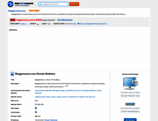 bloggersarena.com.webstatsdomain.org screenshot