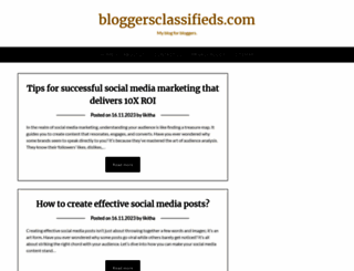 bloggersclassifieds.com screenshot