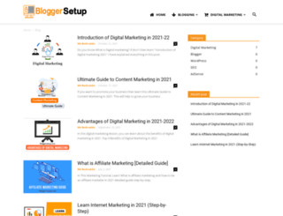 bloggersetup.com screenshot