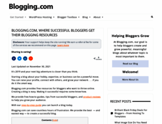 blogging.com screenshot