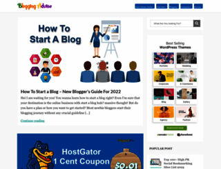 bloggingadvise.com screenshot