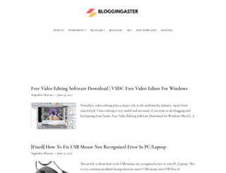 bloggingaster.com screenshot