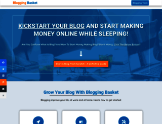 bloggingbasket.com screenshot