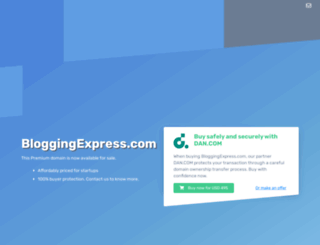 bloggingexpress.com screenshot