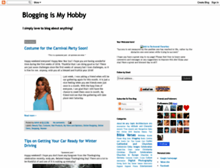 bloggingismyhobby.com screenshot