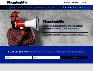 bloggingmile.com screenshot