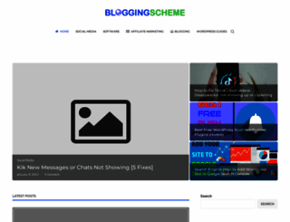 bloggingscheme.com screenshot