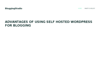 bloggingstudio.com screenshot