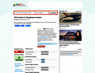 bloggingsuccessplan.com.cutestat.com screenshot