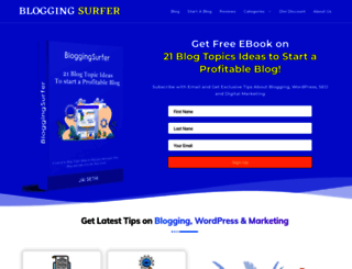 bloggingsurfer.com screenshot
