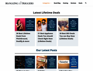 bloggingtriggers.com screenshot