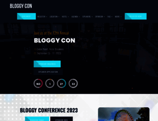 bloggyconference.com screenshot