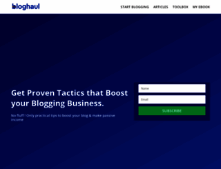 bloghaul.com screenshot