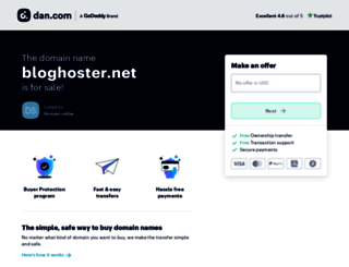 bloghoster.net screenshot