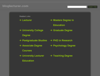bloglecturer.com screenshot