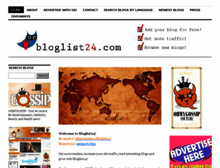 bloglist24.wordpress.com screenshot