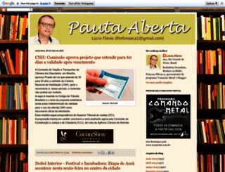 blogpautaaberta.blogspot.com.br screenshot