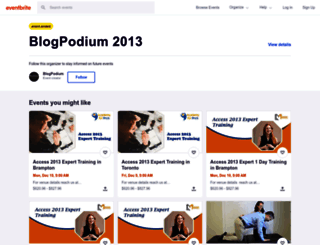 blogpodium2013.eventbrite.ca screenshot