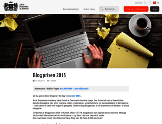 blogprisen2015.dk screenshot