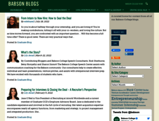 blogs.babson.edu screenshot