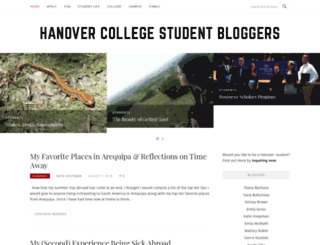 blogs.hanover.edu screenshot