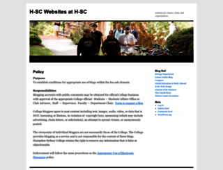 blogs.hsc.edu screenshot