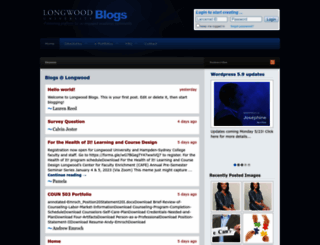 blogs.longwood.edu screenshot