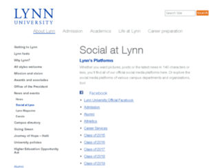 blogs.lynn.edu screenshot