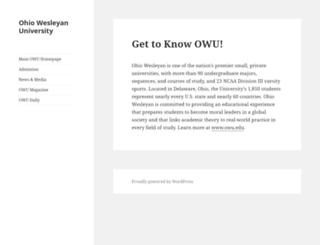blogs.owu.edu screenshot